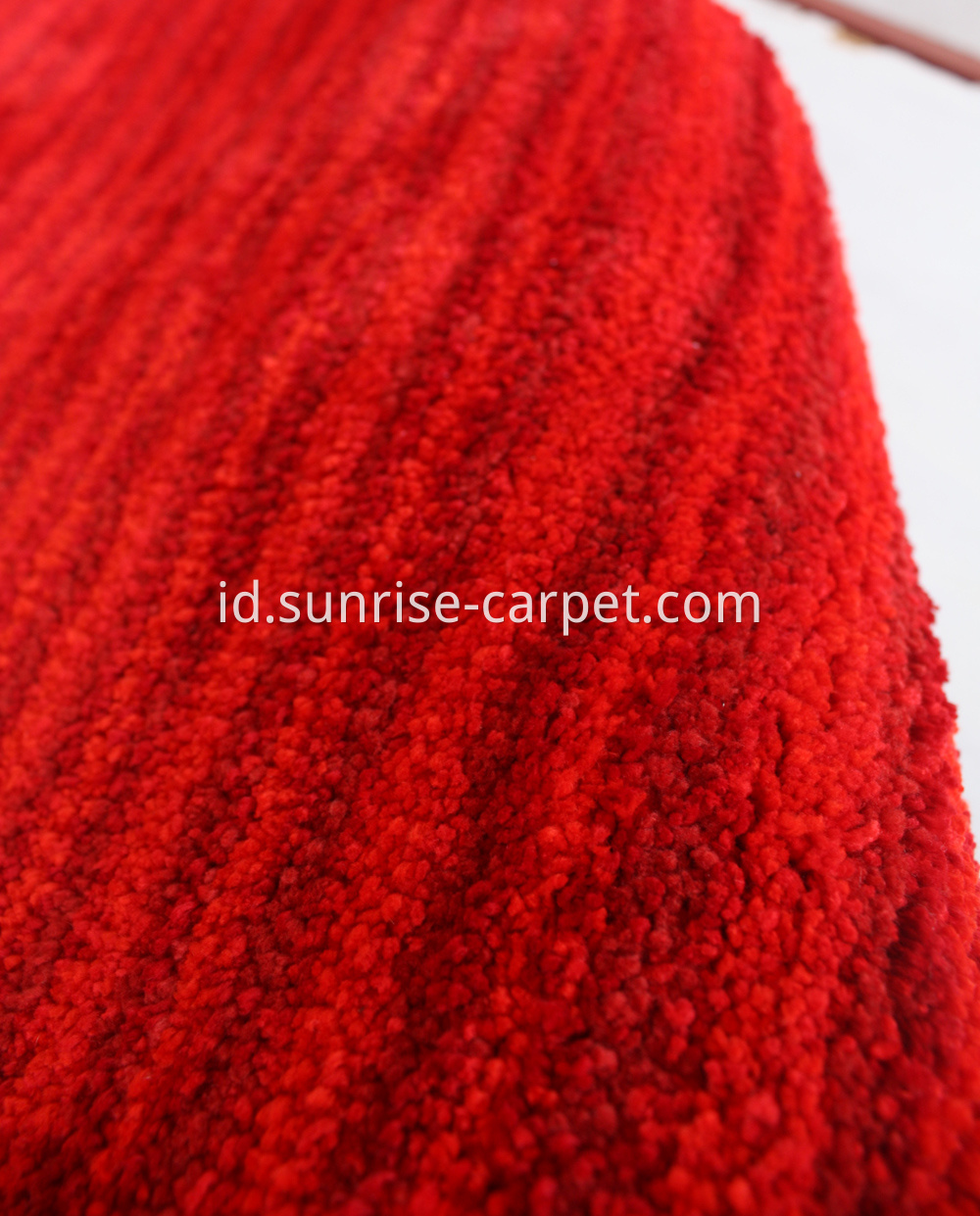 microfiber shaggy with design short pile red